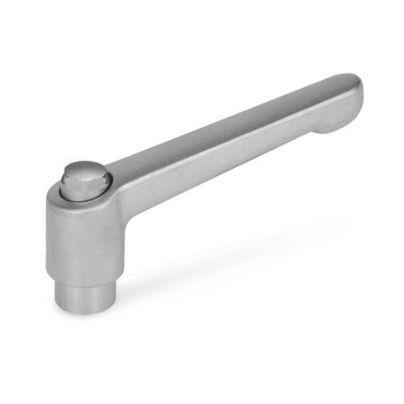 Otto Ganter Adjustable Stainless Steel Hand Lever, GN 300.5